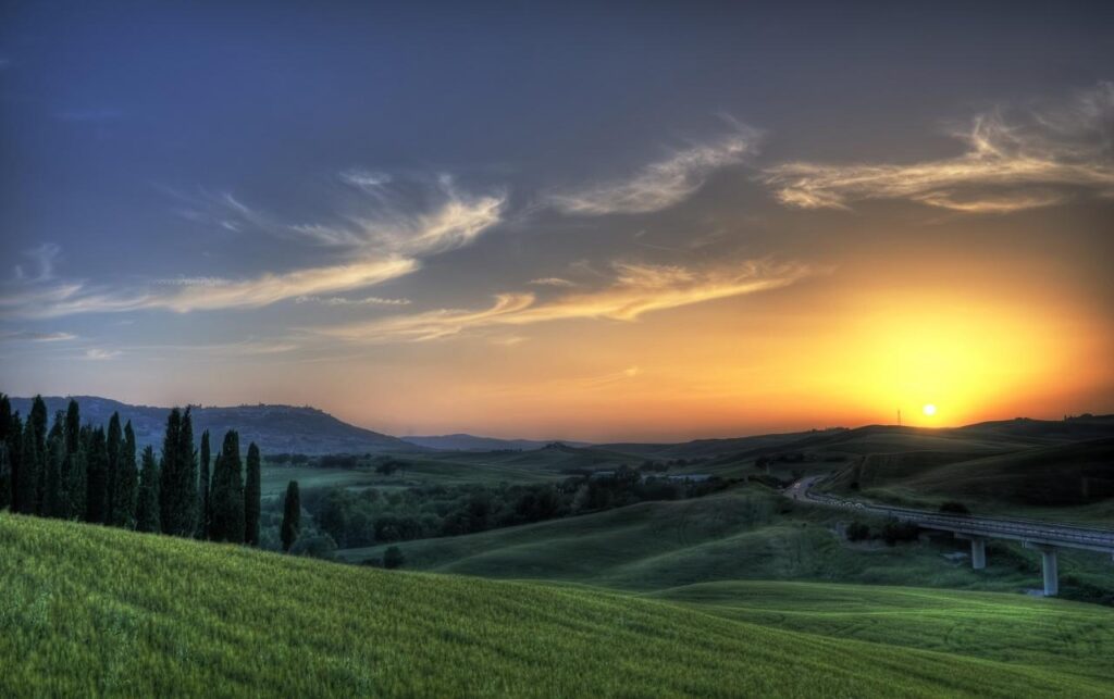 Tuscan sunset wallpapers