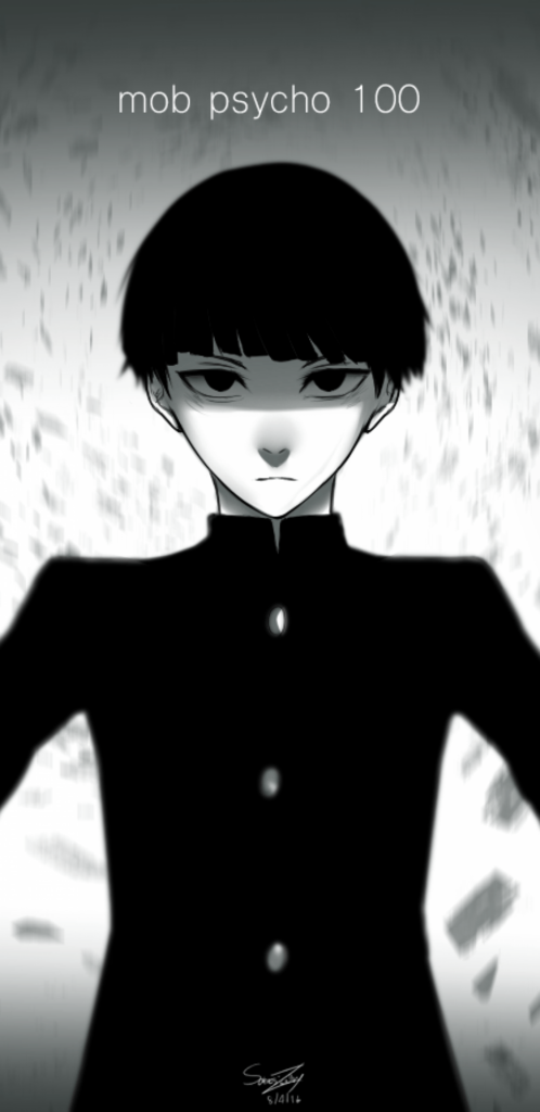 Download Mob Psycho , Shigeo Kageyama, Black And White