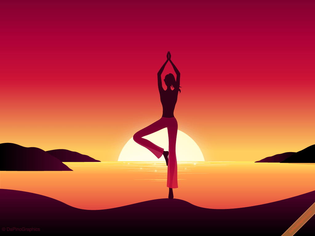 DaPinoGraphics » Yoga Girl by Sunset Wallpapers