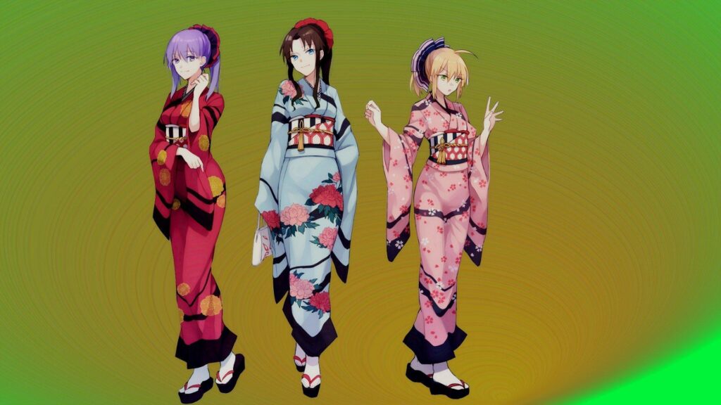 Fate stay night anime girls saber tohsaka rin sakura matou wallpapers