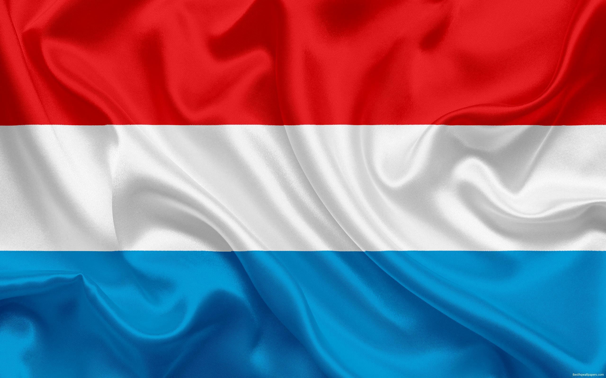 Download wallpapers flag of Luxembourg, Europe, Luxembourg, national