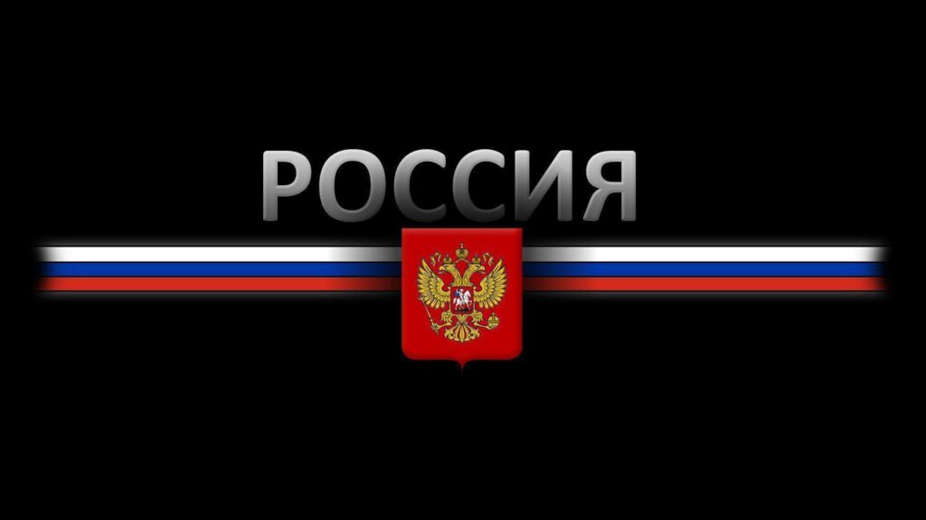 Coat of arms russia flag black backgrounds 2K wallpapers