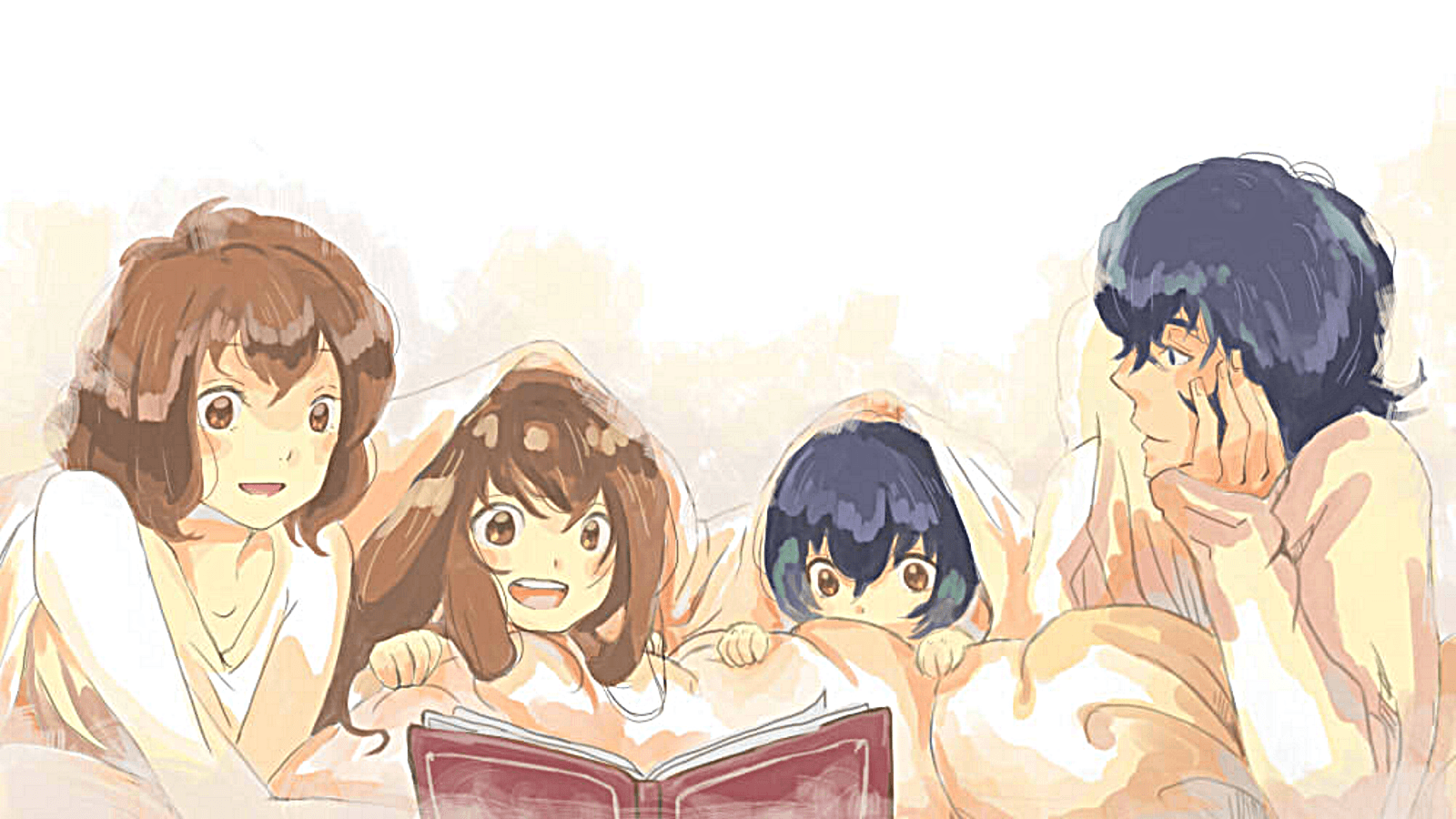 Wolf children family time! Wallpapers and Backgrounds Wallpaper