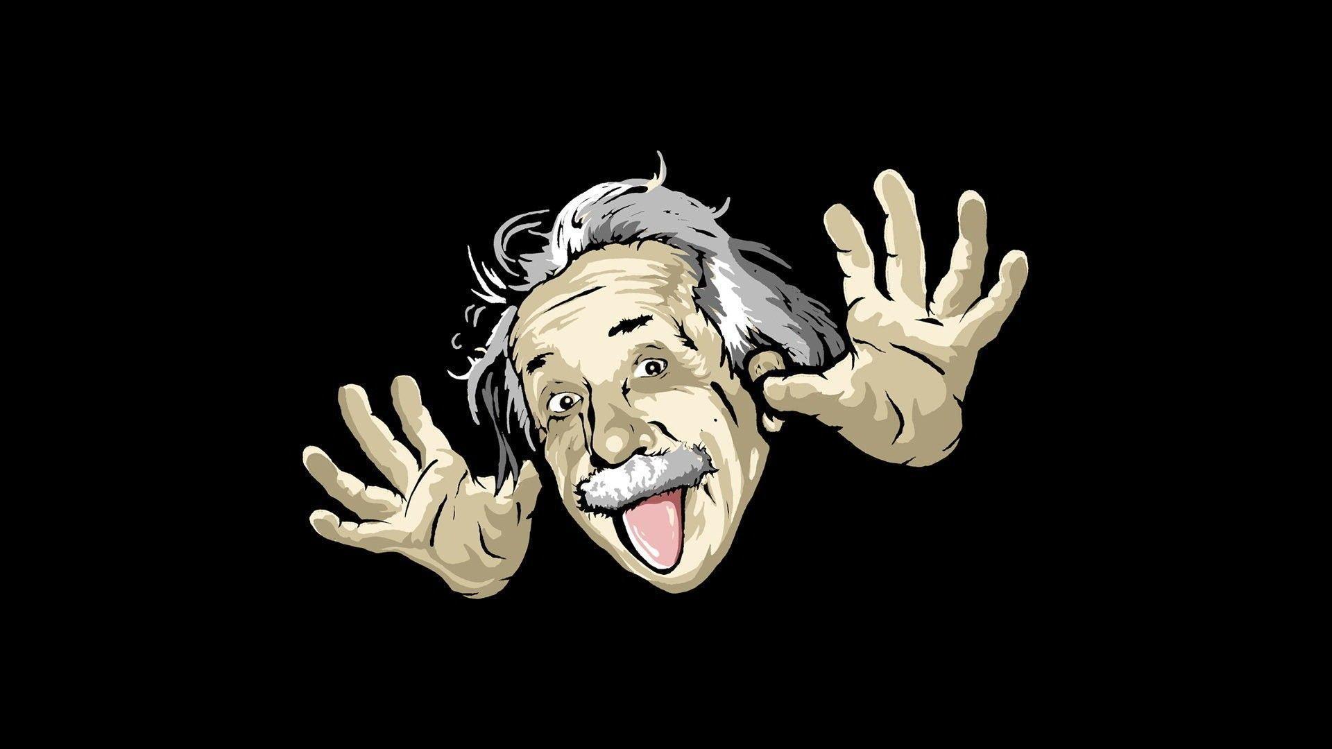Albert Einstein Funny 2K Wallpapers computer