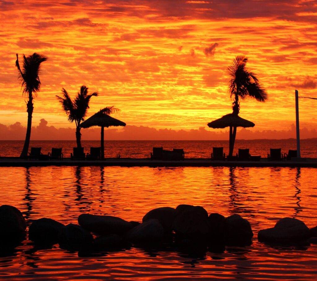 Sunset in Fiji Mobile Wallpapers