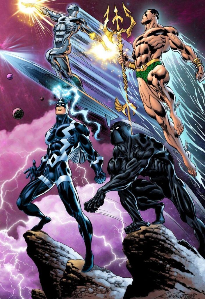 Fantastic Four Allies Silver Surfer, Namor, Black Bolt and Black