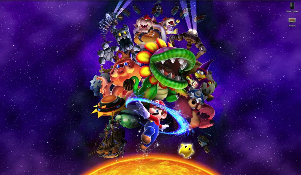 Cropped an epic Super Mario Galaxy wallpaper