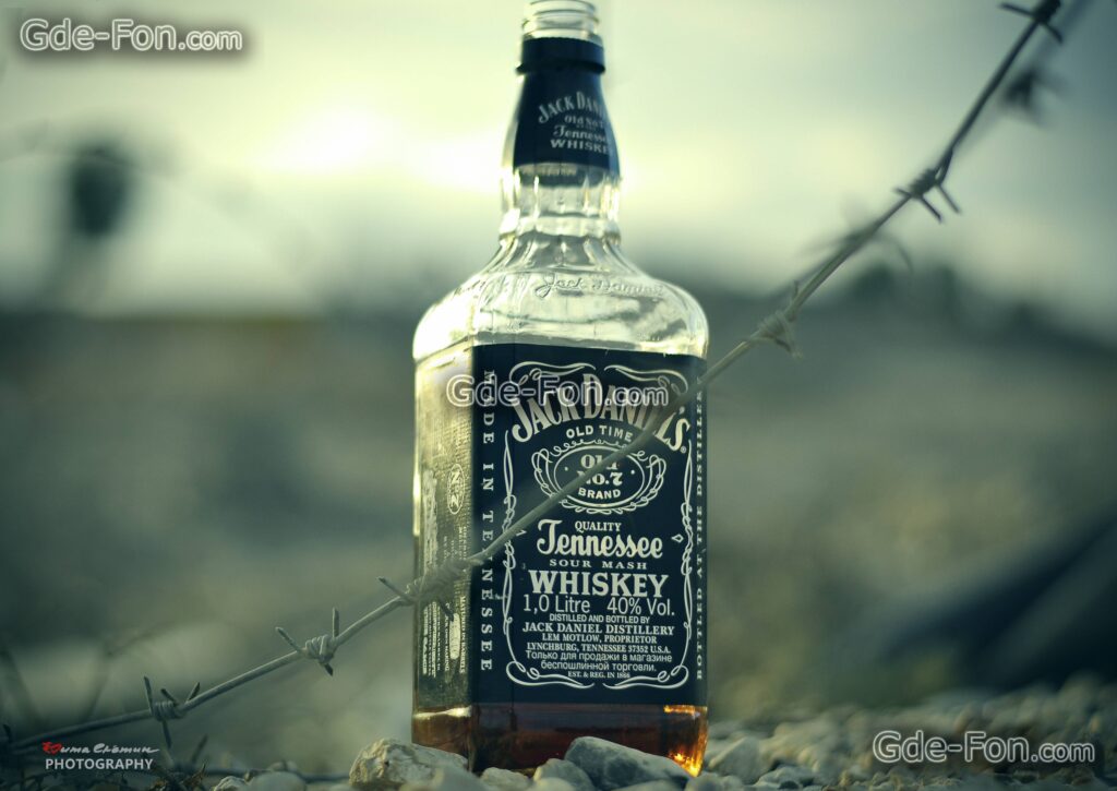 Download wallpapers jack daniels, whiskey, barbed wire, desert free