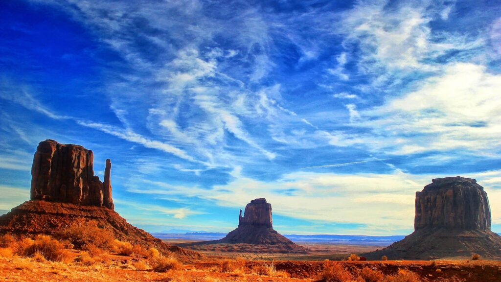 Monument Valley Sky Landscape Desert Utah Wallpapers