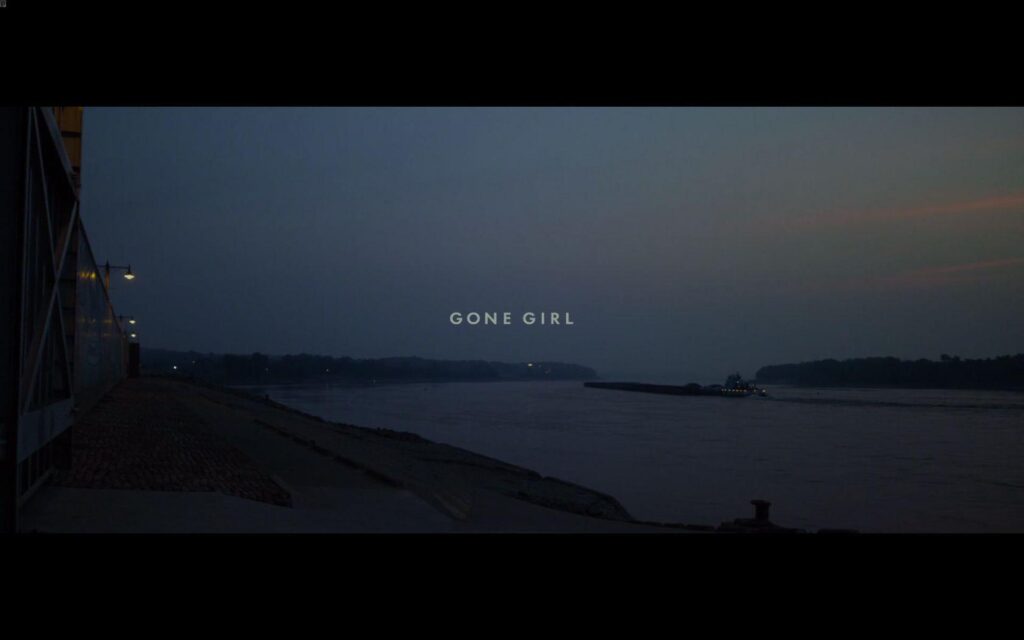 Gone Girl opening titles