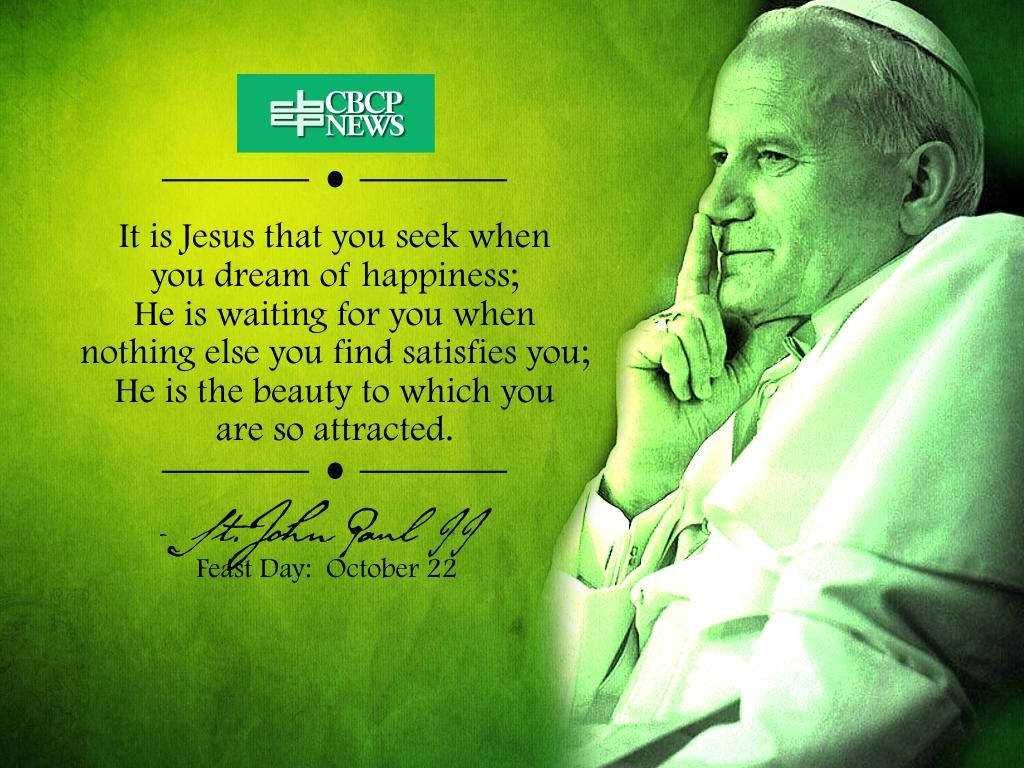 October Feast of St John Paul II