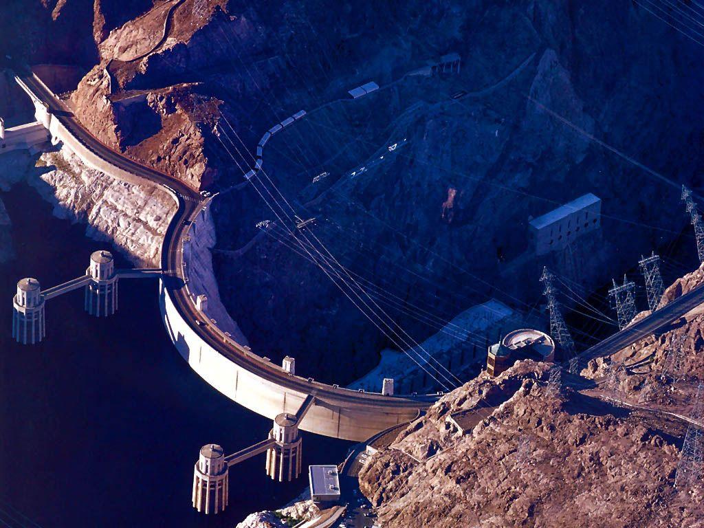 Hoover Dam, Black Canyon of the Colorado River, on the border