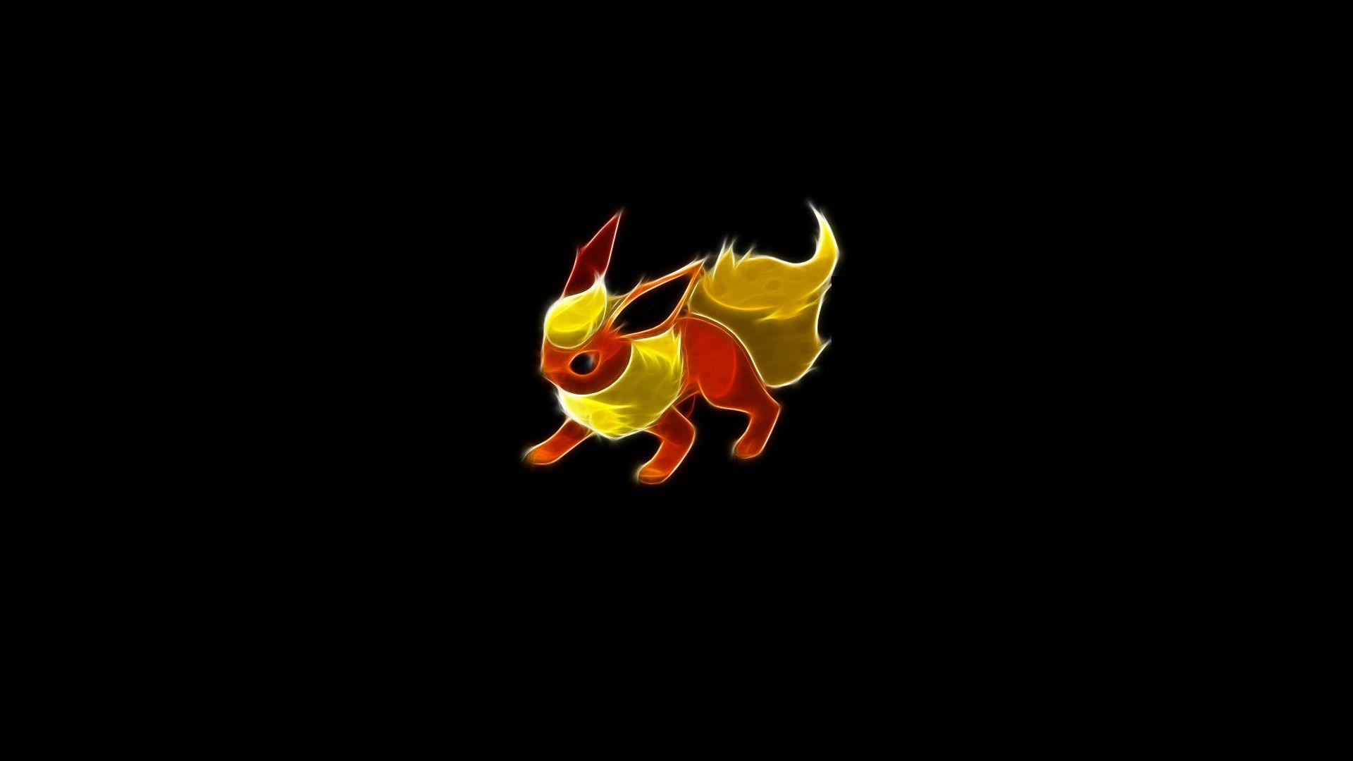 Pokemon flareon black backgrounds wallpapers High Quality