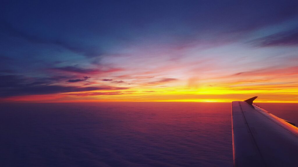 Airplane Dawn Dusk Flight Sunrise Sky, 2K Planes, k Wallpapers