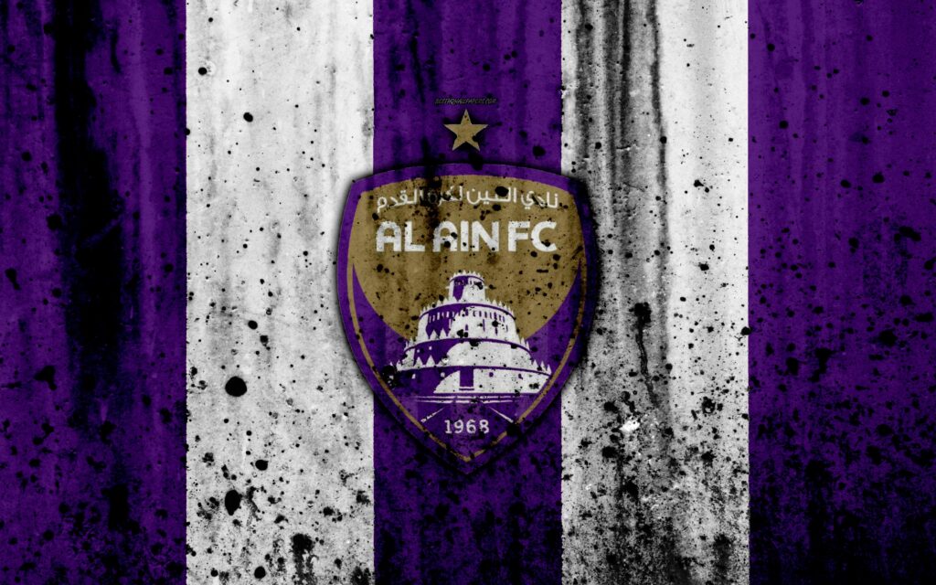 Download wallpapers k, FC Al Ain, grunge, UAE League, soccer