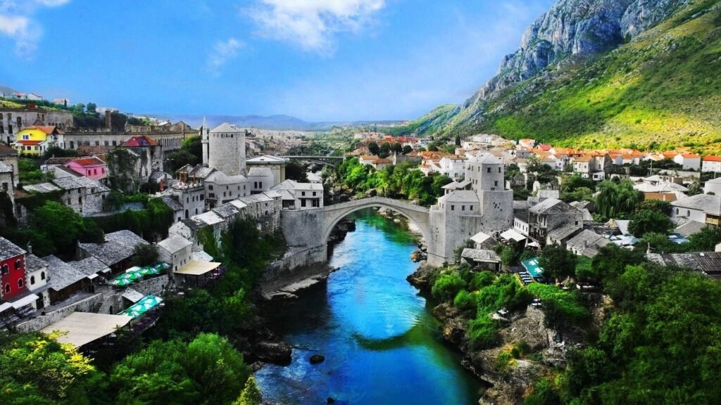 Wallpapers Bosnia and herzegovina, Mostar old town, Mostar, Nature