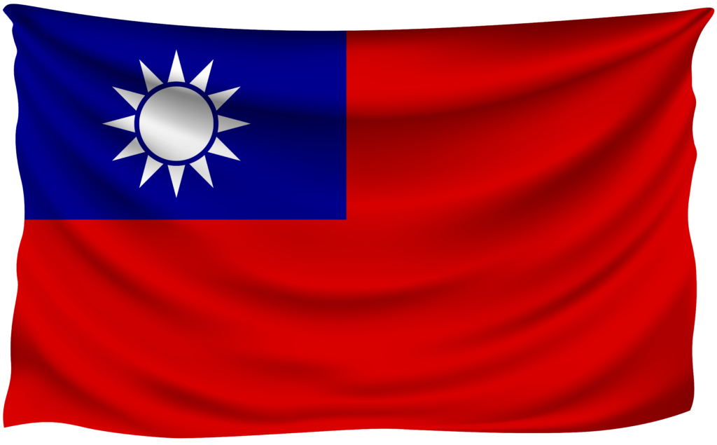 Taiwan Wrinkled Flag