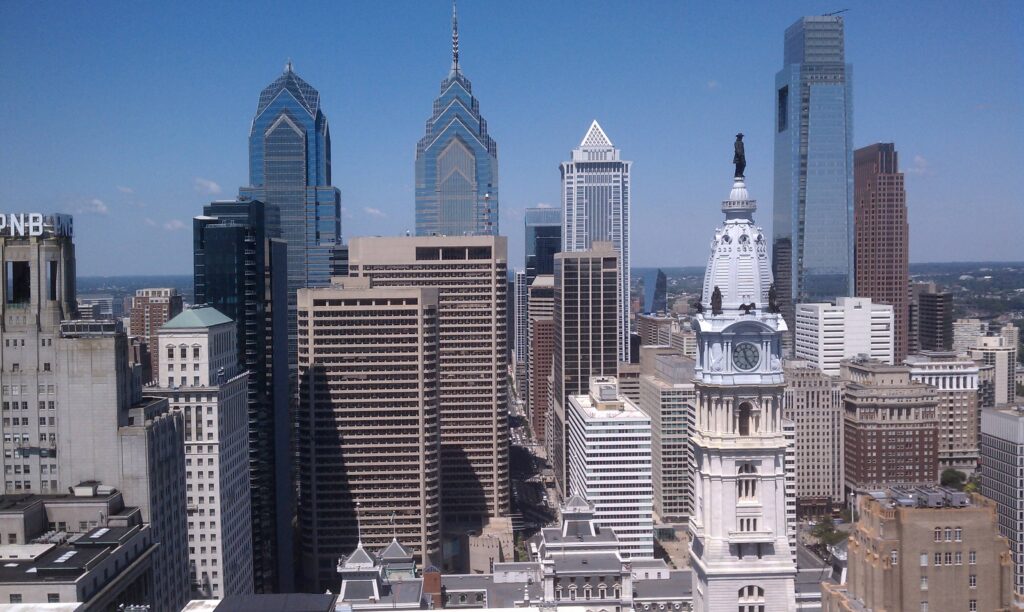 Philadelphia Skyline Usa Ancient Capital World City 2K Wallpapers With