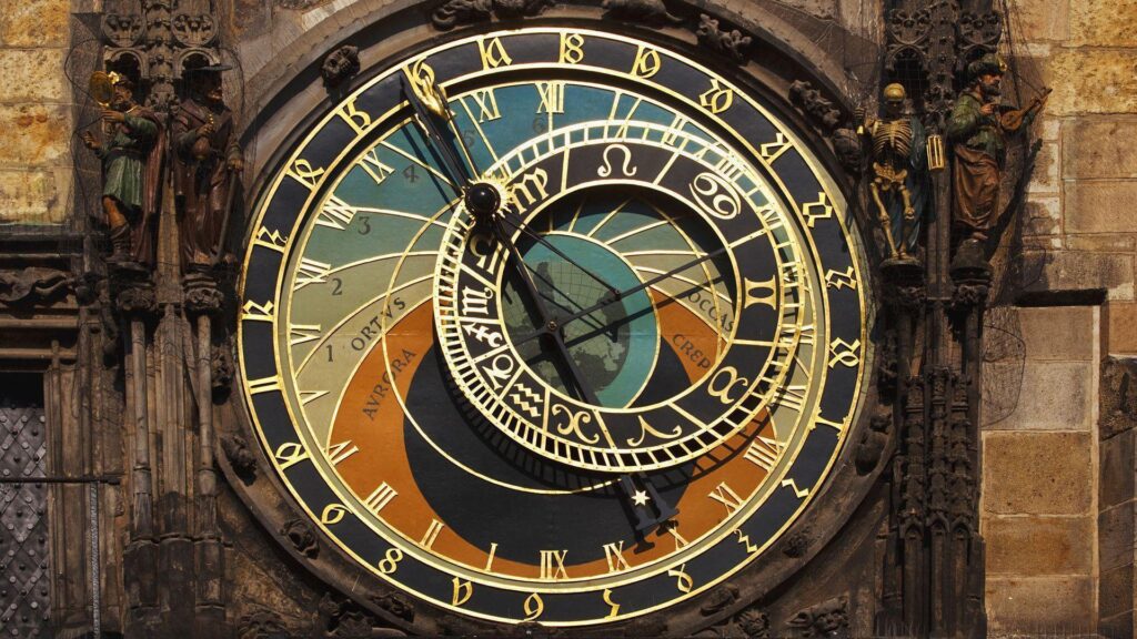 The Prague Astronomical Clock 2K Wallpapers