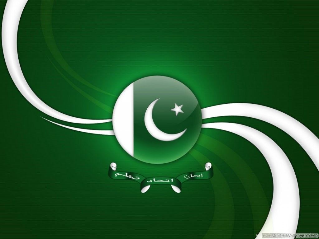 Beautiful Pakistani Flag Desk 4K Backgrounds