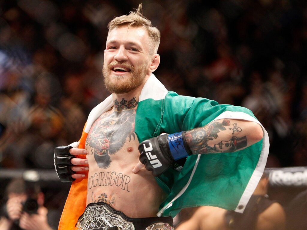 Conor McGregor UFC owner slams title as Jose Aldo gets knocked