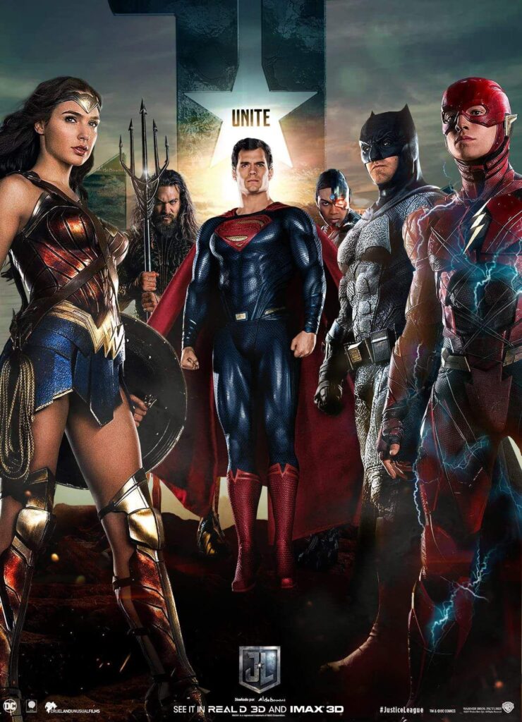 JusticeLeague movie poster