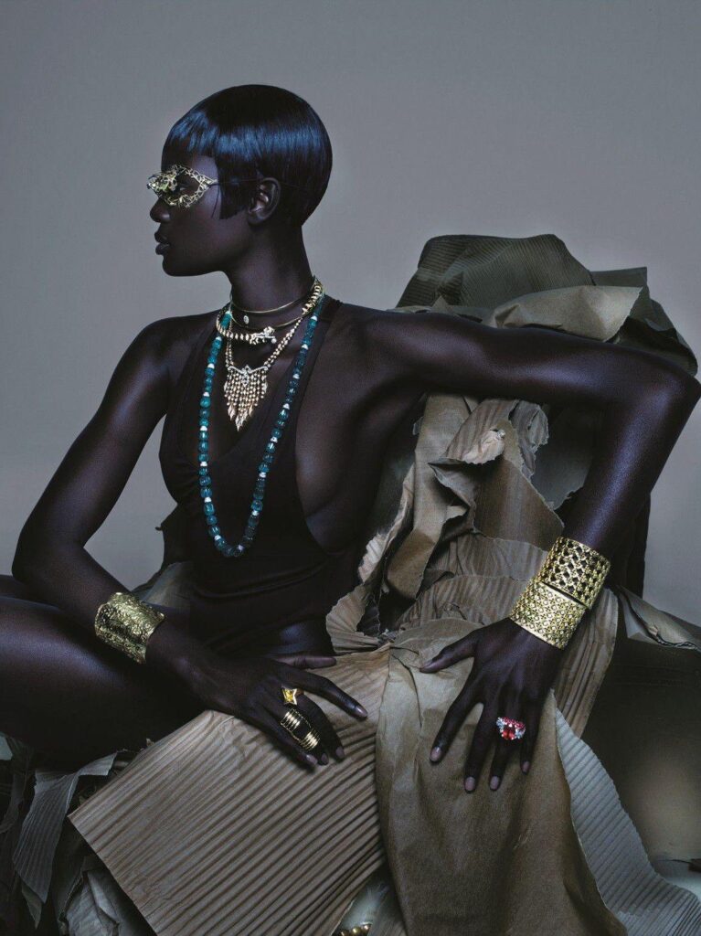 Duckie Thot by Byzantium for Vogue UK, Photos by Nick Knight, April