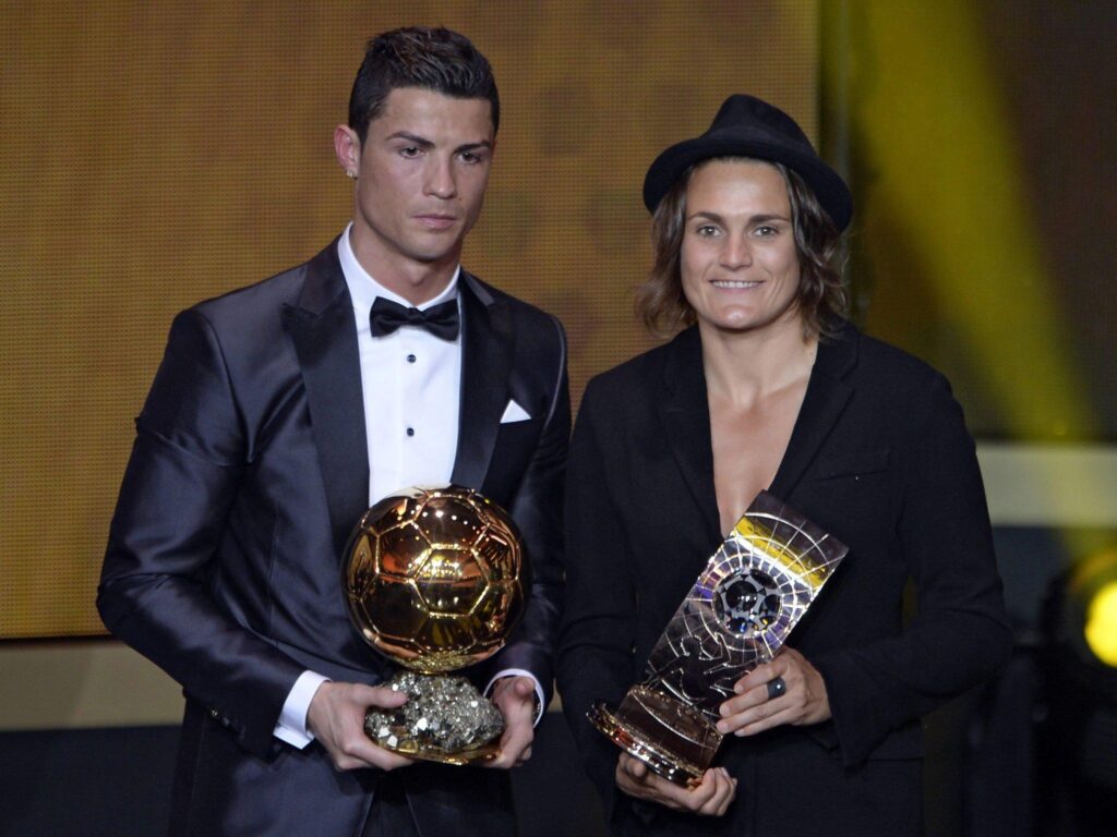 Fifa Ballon d’Or Nadine Angerer, winner of the women’s award, in