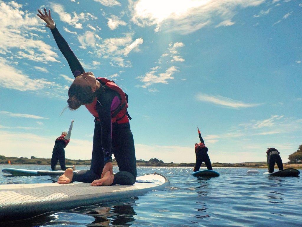 SUP Yoga Try Stand Up Paddle Board Yoga