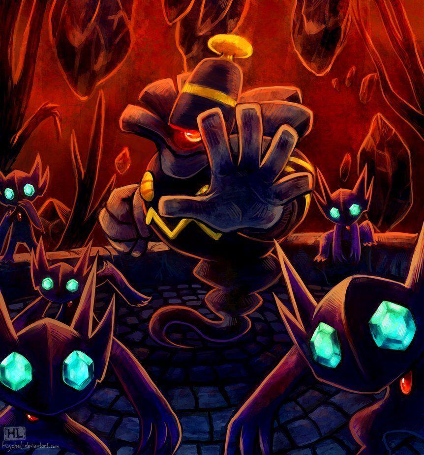 This is Mr Dusknoir and his Sableye gang He tried to harm us, but