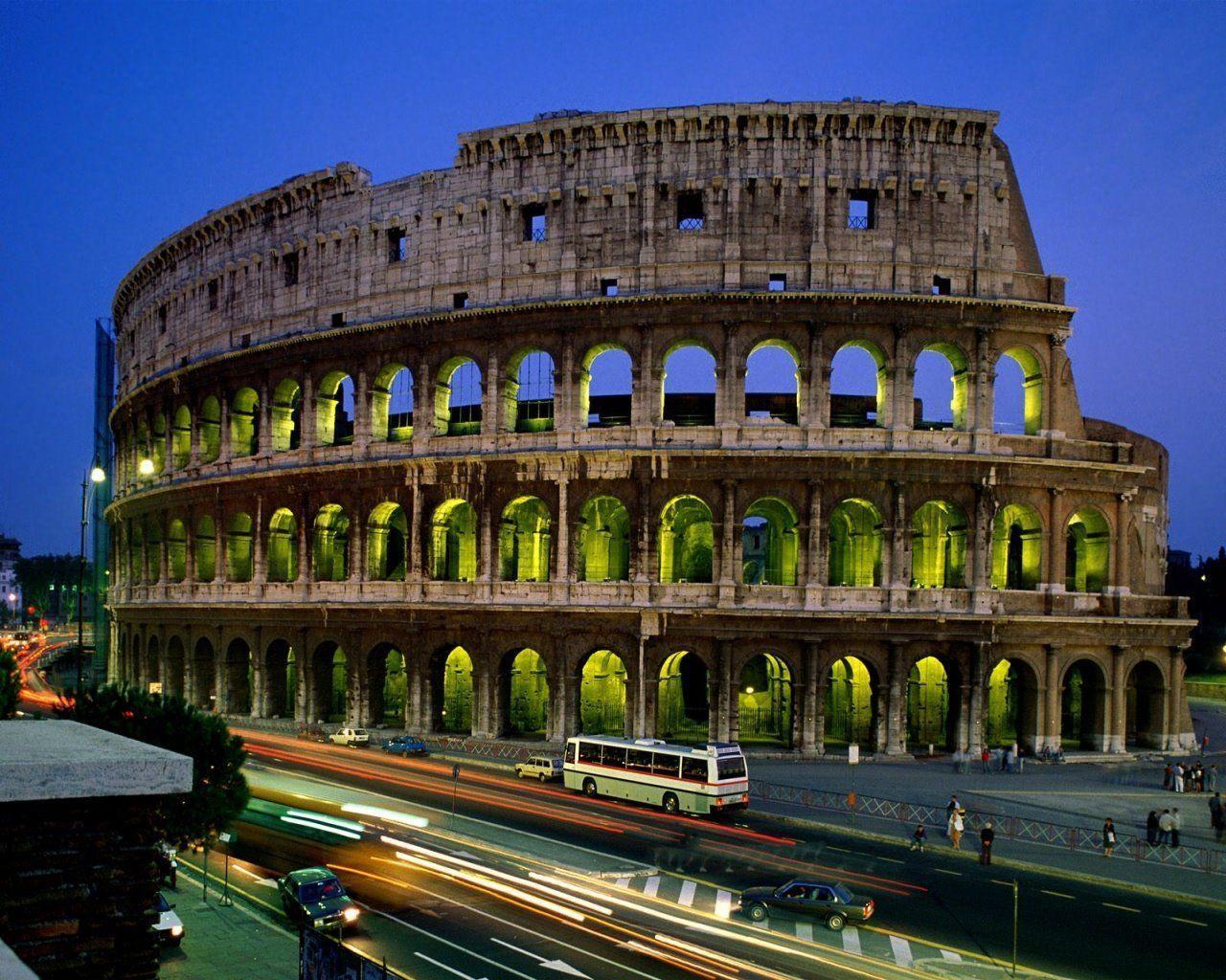 Colosseum At Night Wallpapers