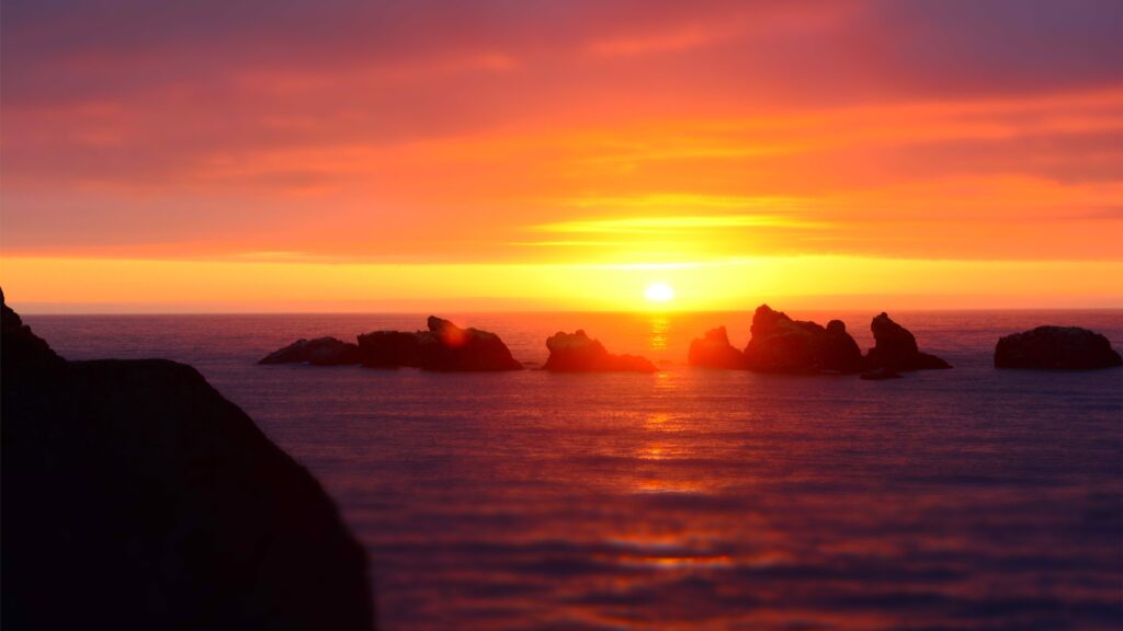 Bandon sunset over the oc Mac Wallpapers Download