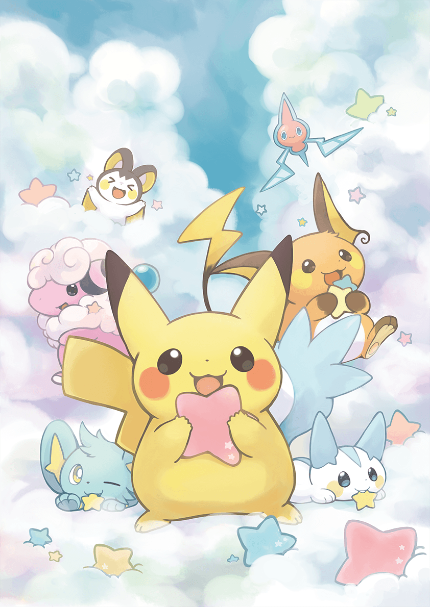 Pokémon, Pikachu, Shinx, Pachirisu, Raichu, Flaaffy, Rotom, Emolga