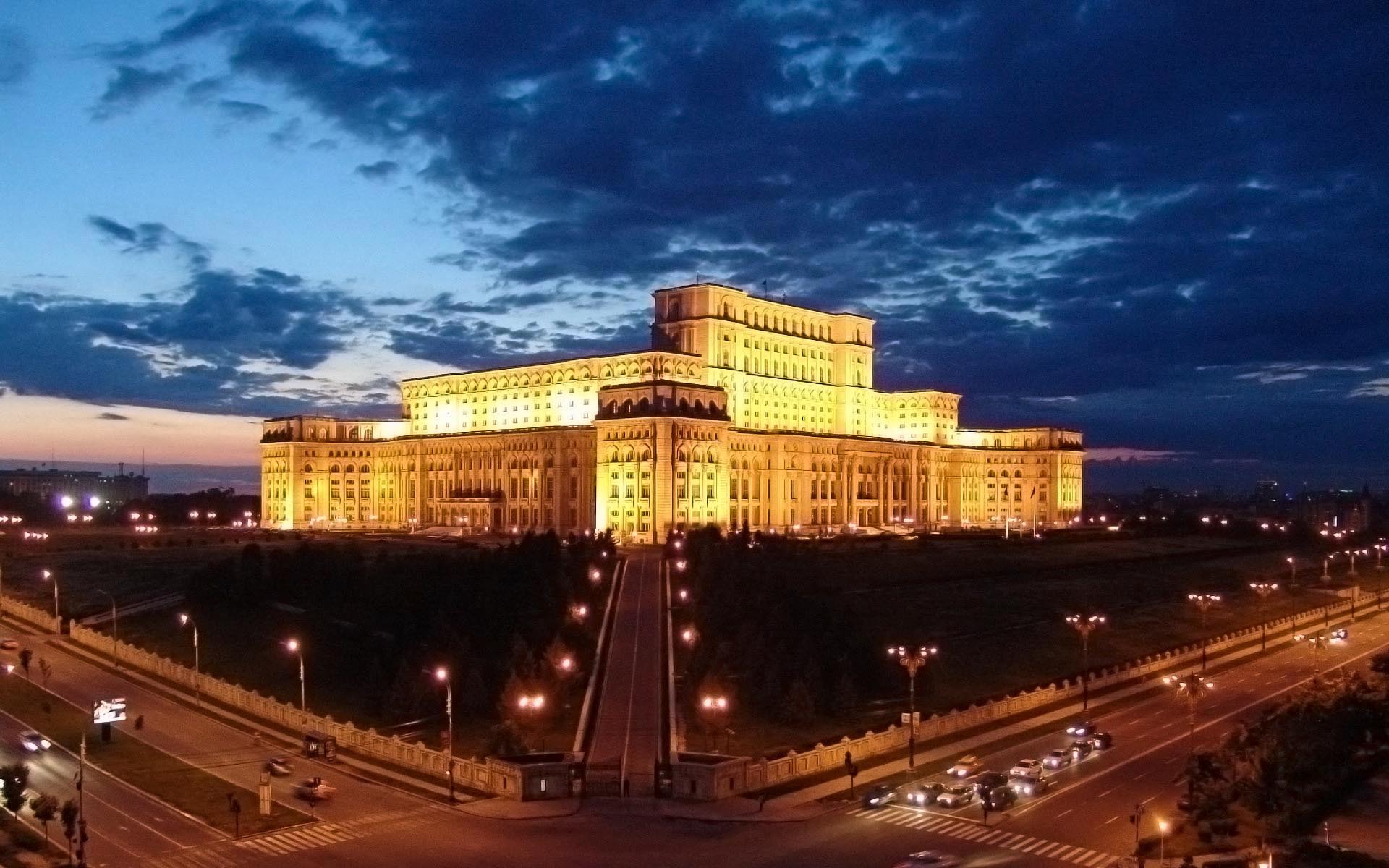 House of Parliament, Bucharest, Romania widescreen wallpapers