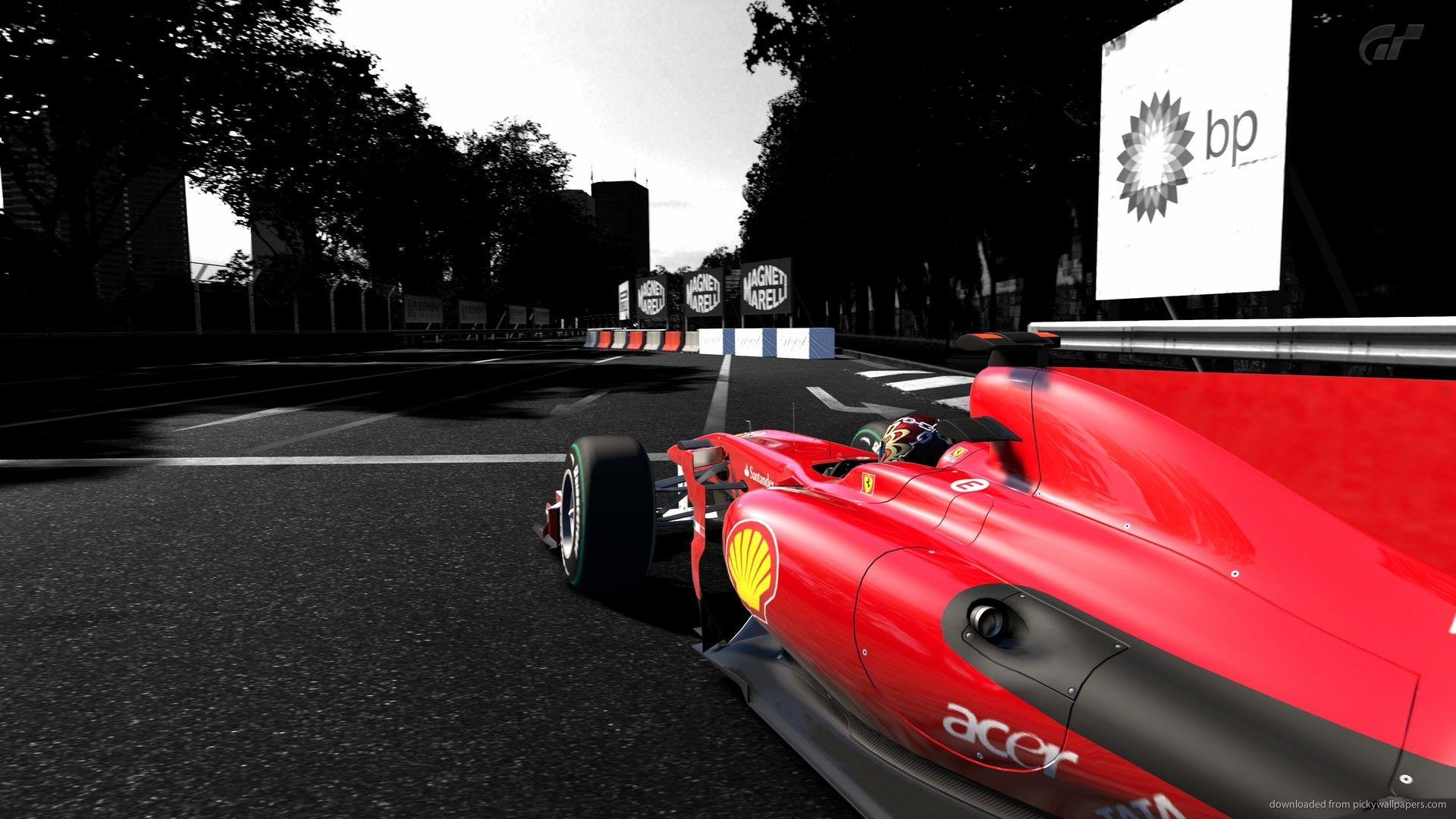 Ferrari Formula Car On The Track Wallpapers For iPhone