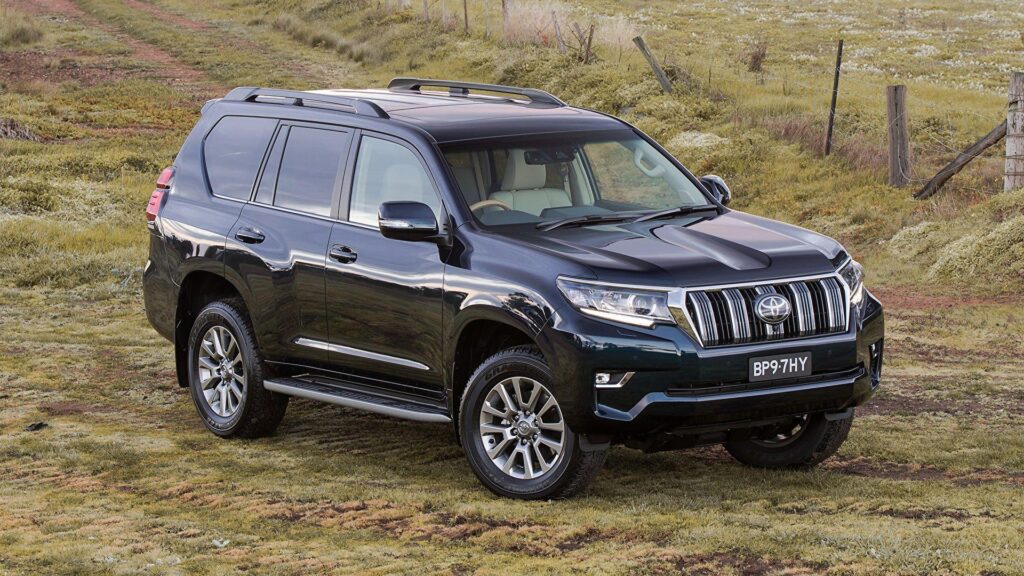 Wallpaper Toyota Land Cruiser Prado Black Cars Metallic