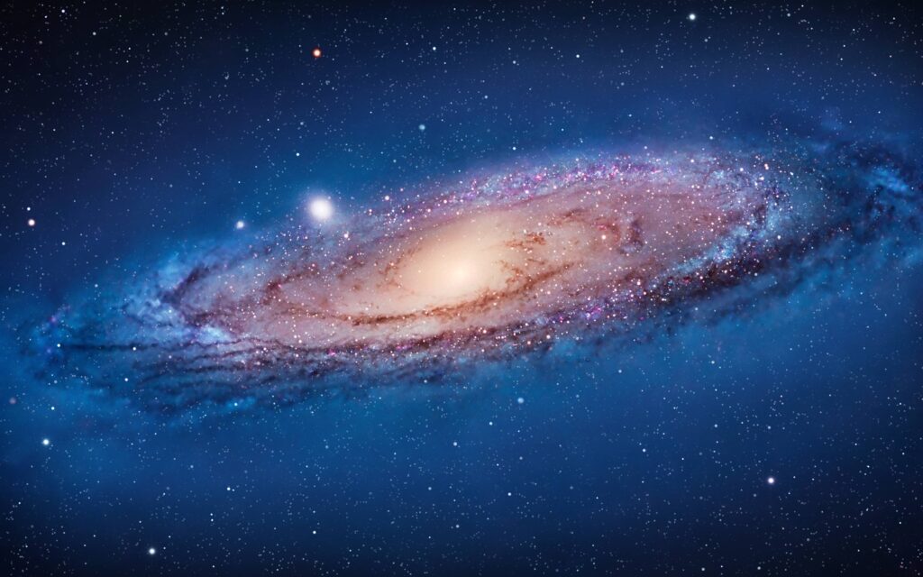 New Mac OS X Lion Galaxy of Andromeda Space Wallpapers from WWDC