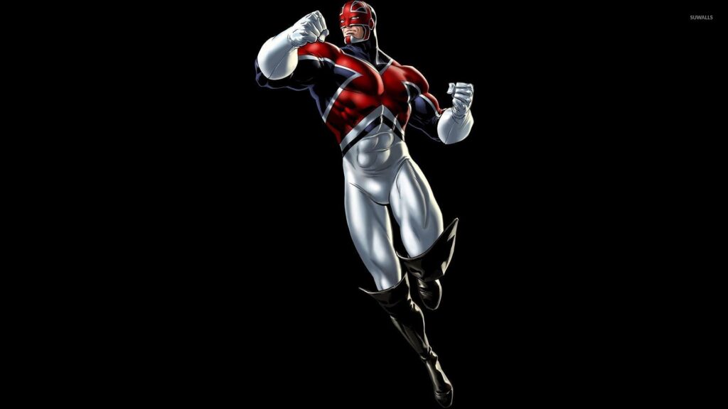 Captain Britain flying wallpapers