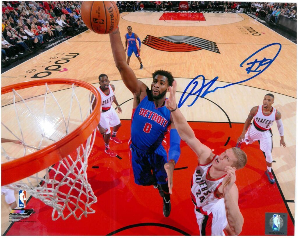 Andre Drummond Autographed Detroit Pistons Photo