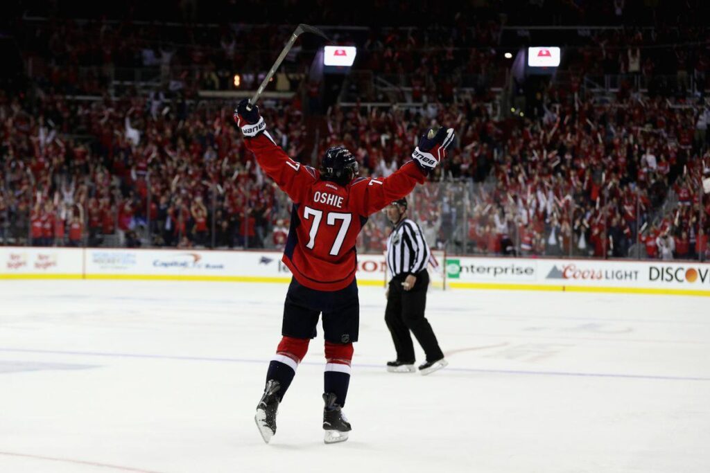NHL playoff scores TJ Oshie makes a statement with huge Game