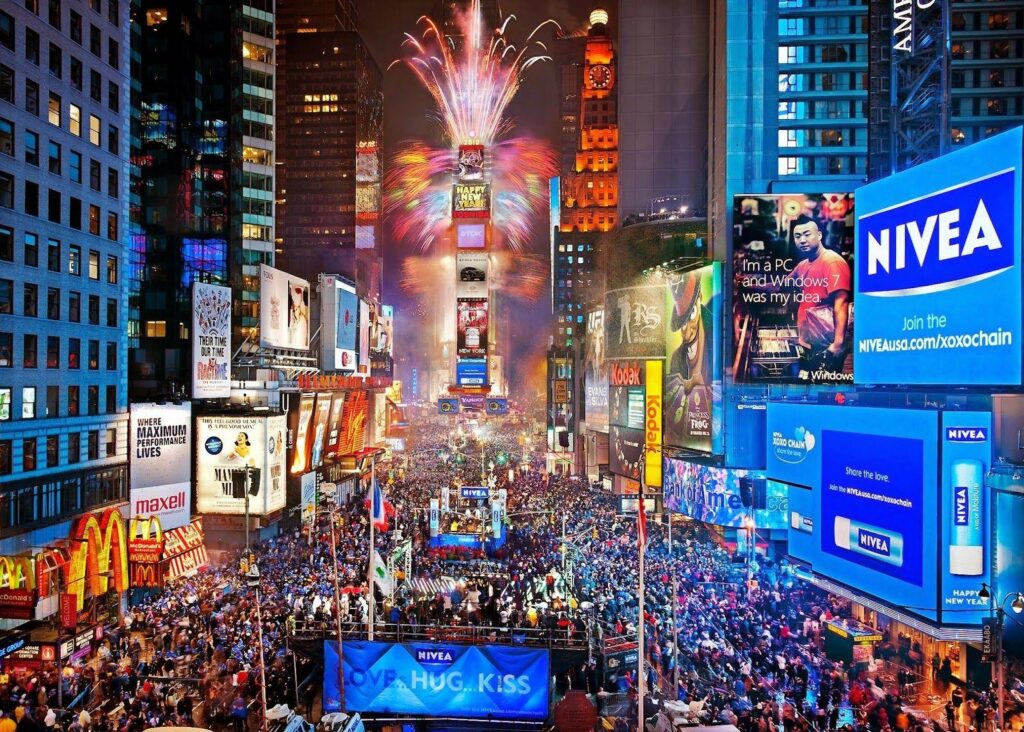 Times Square New Years Ev 2K Wallpaper, Backgrounds Wallpaper