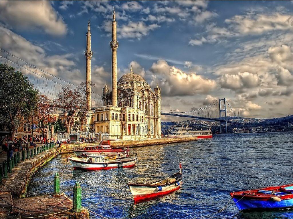 Beaches Turkey Sea Mosque Boat Ortakoy Istanbul k Beach Wallpapers