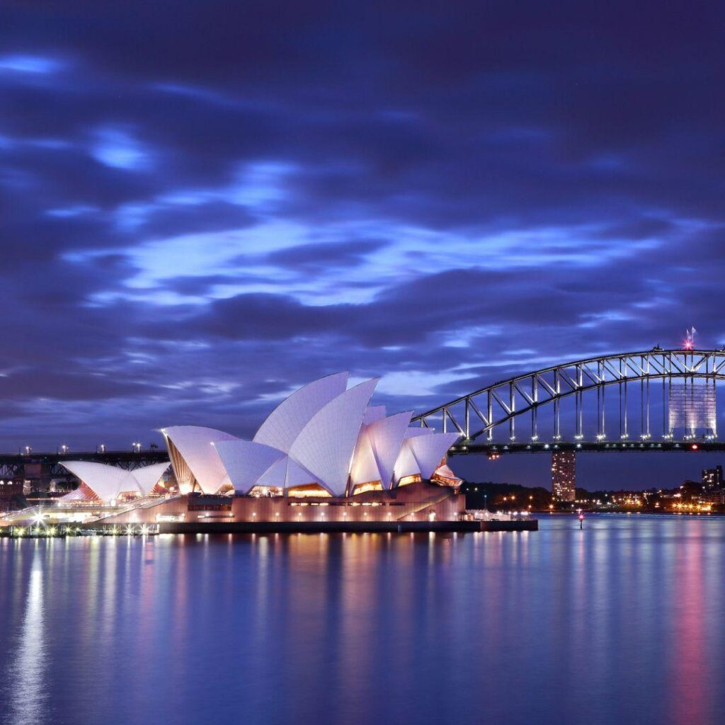 Download Wallpaper Australia Sydney, Port Jackson, Opera House