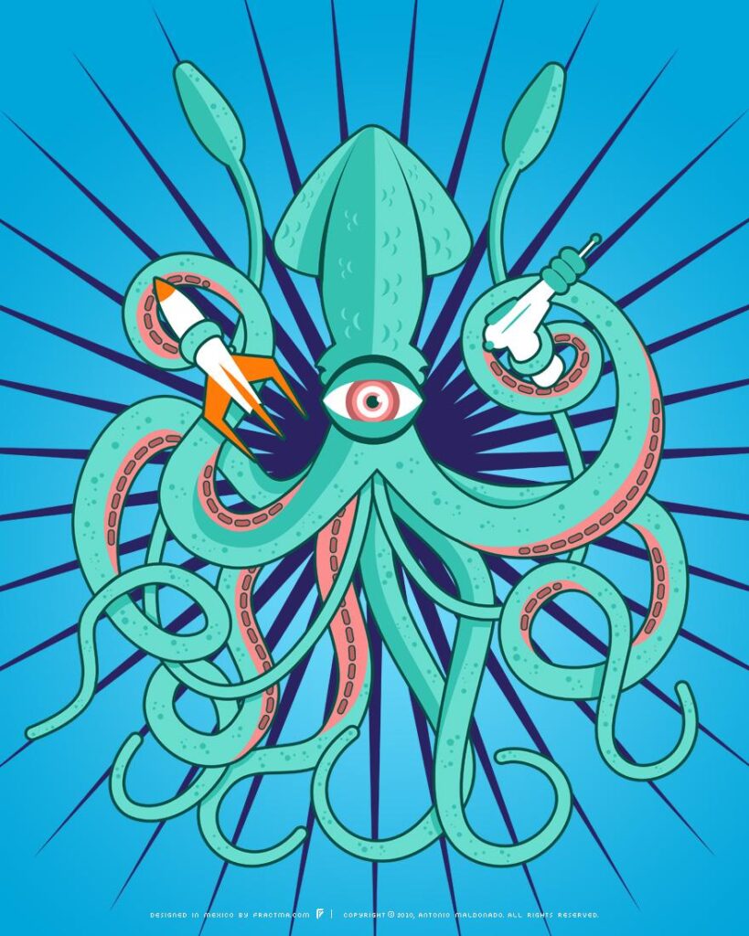 Free download Giant Squid Attack by fractma for