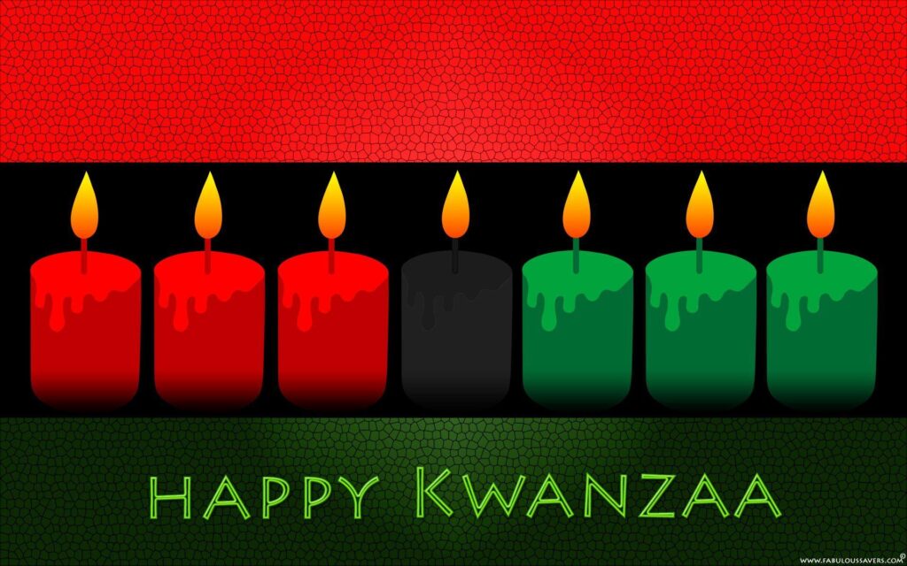 Free Happy Kwanzaa Day computer desk 4K wallpapers