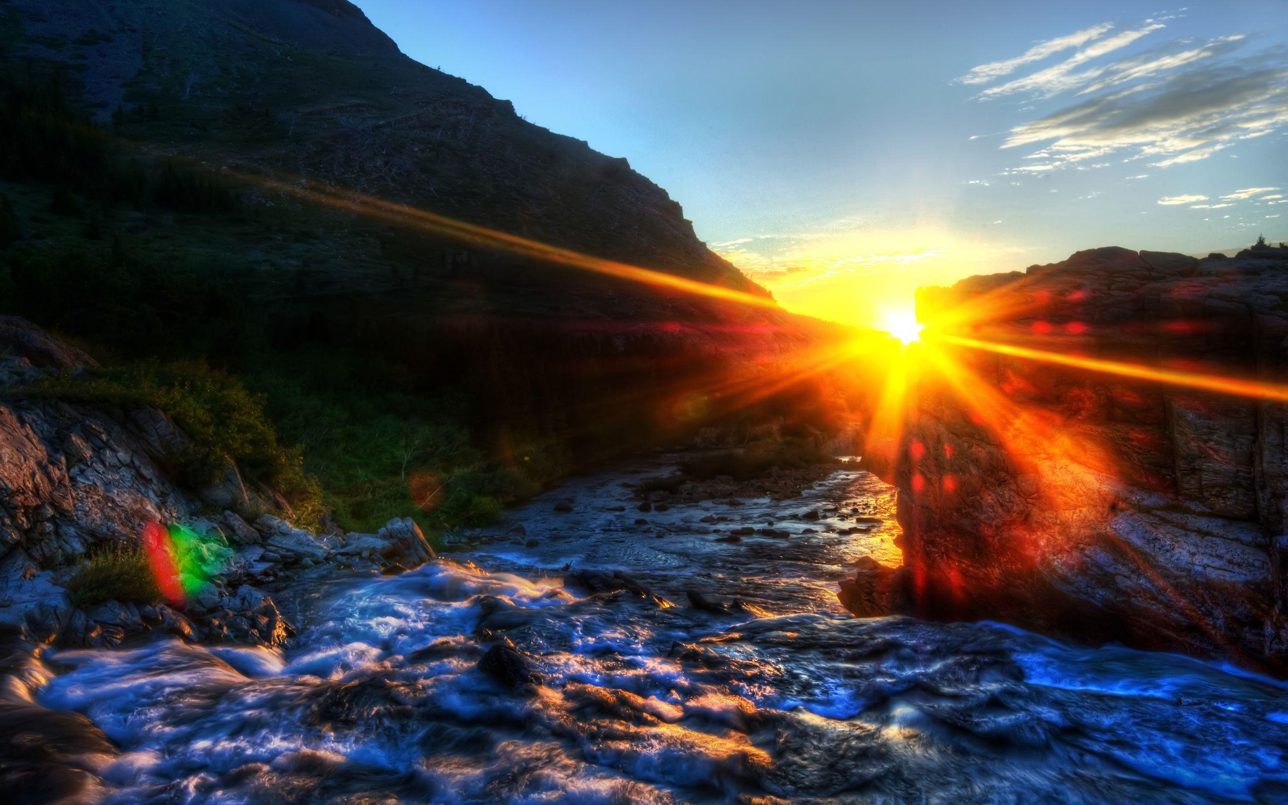 Cool Morning in Glacier National Park widescreen wallpapers
