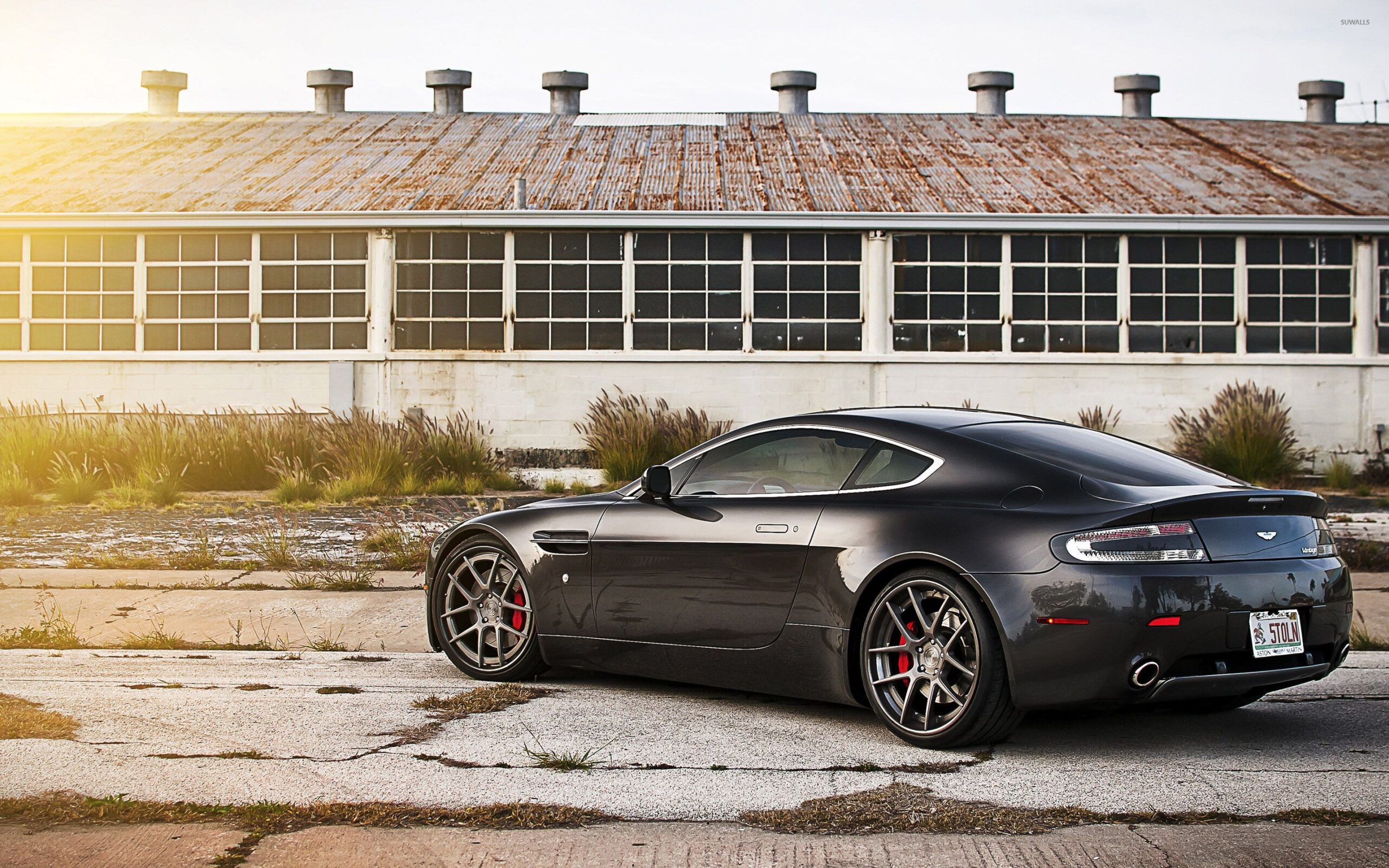 Back side view of a Aston Martin Vanquish wallpapers