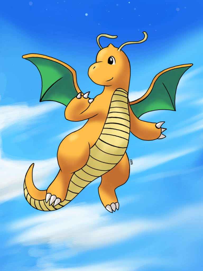 Dragonite Flying by fozcat