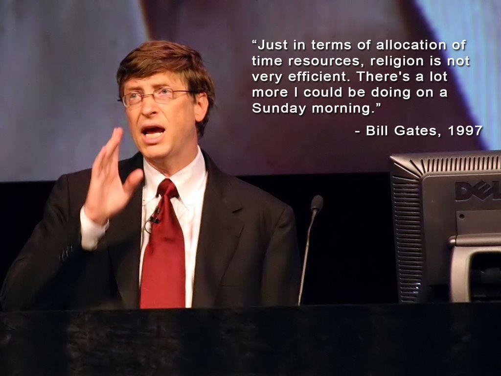 Bill Gates about religion desk 4K PC and Mac wallpapers