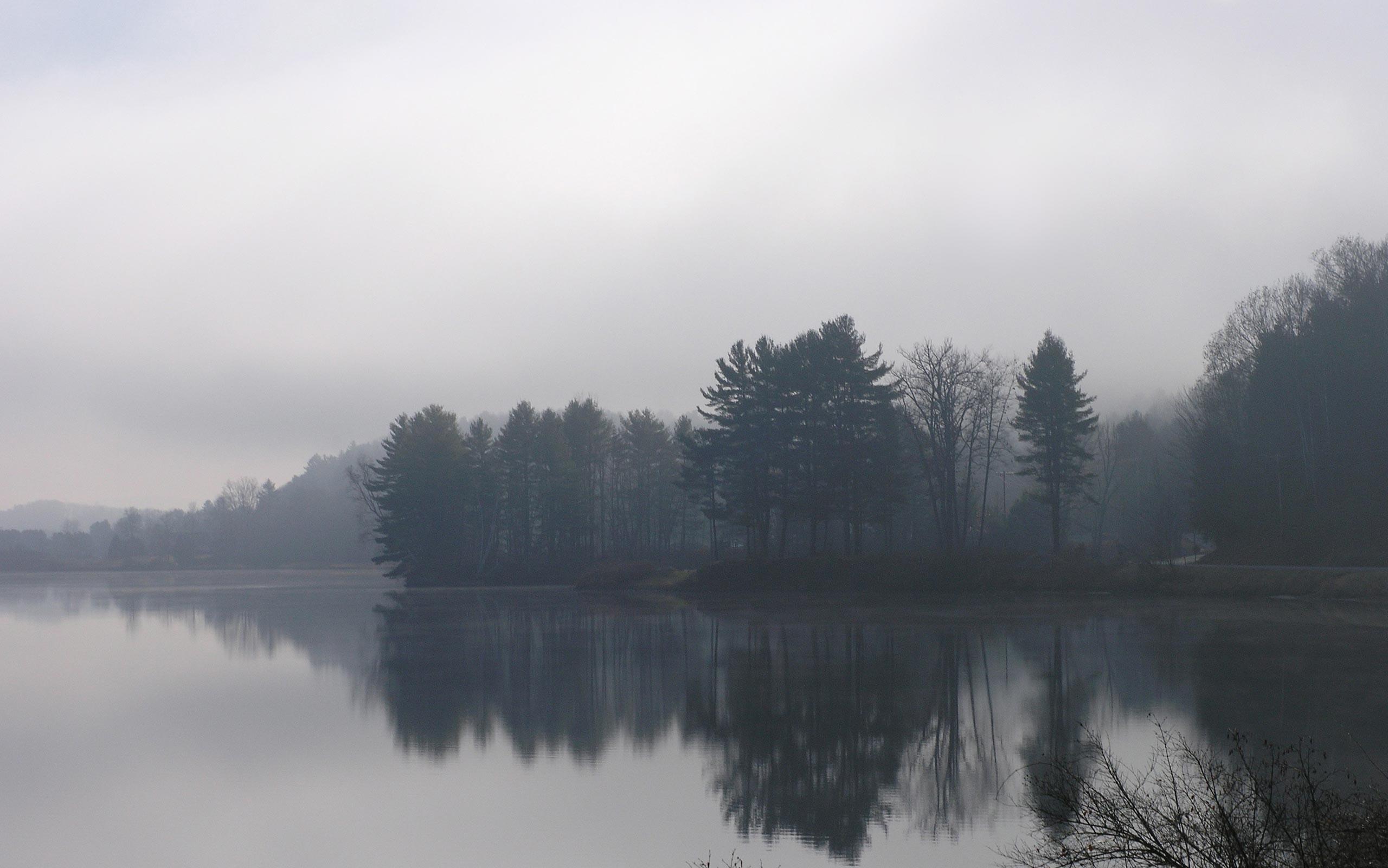 Nature, Lake, Mist Wallpapers 2K | Desk 4K and Mobile Backgrounds